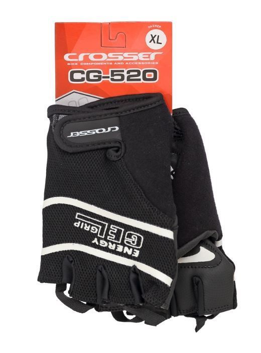 Rukavice CROSSER CG-520 SHORT FINGER - XL veličina - crne