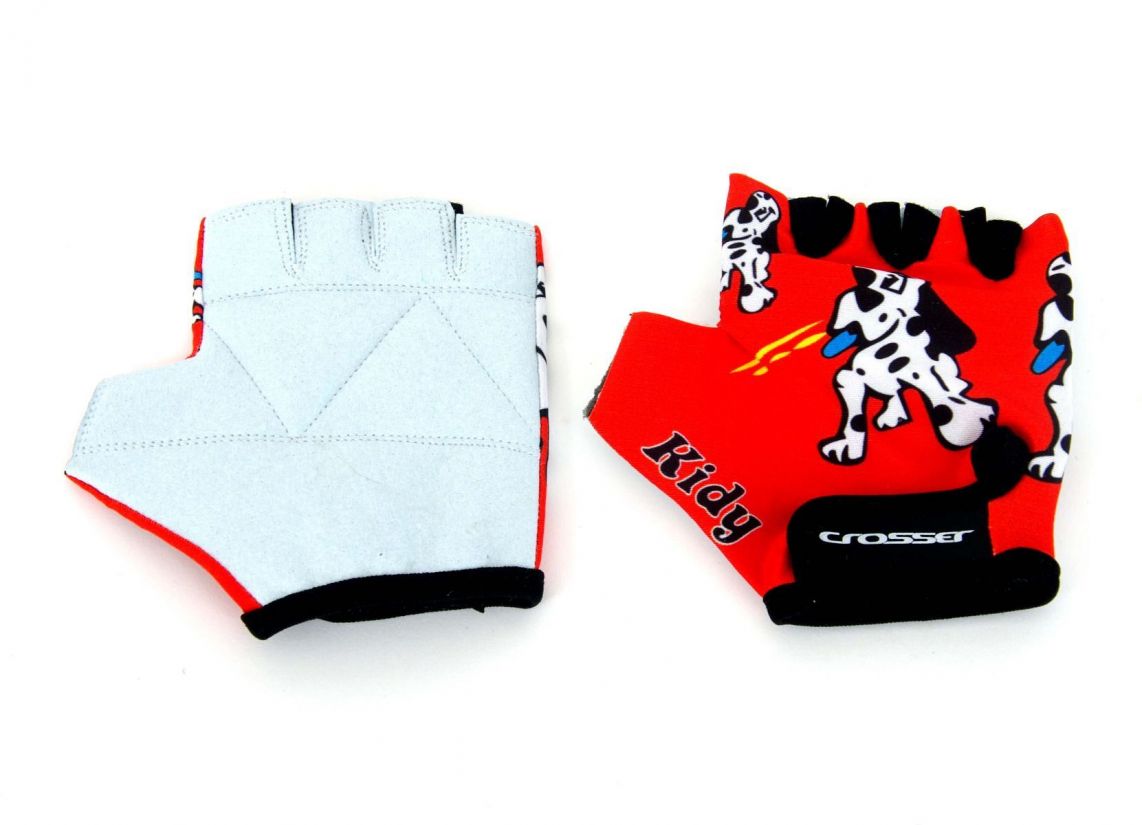 Rukavice dečije CROSSER  CG-DOG-KIDS SHORT FINGER red 4XS